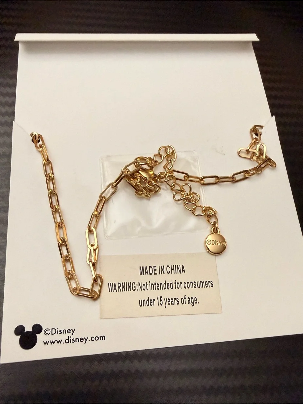 Disney x BaubleBar Minnie Mouse Gold-Tone Pendant Necklace